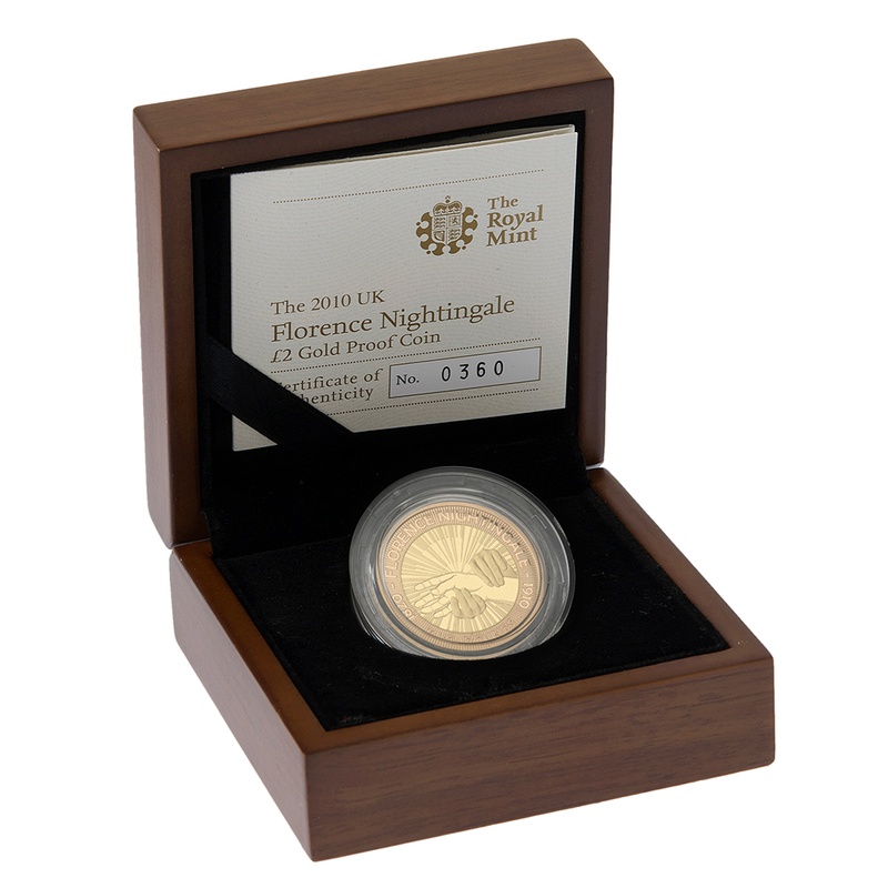2010 Two Pound Proof Gold Coin: Florence Nightingale