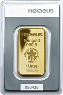 Heraeus 1oz Gold Bars