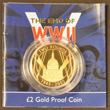 Gold Proof 2005 Two Pound Coin: 60th Anniversary WWII
