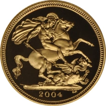 2004 Proof Gold Half Sovereign Boxed