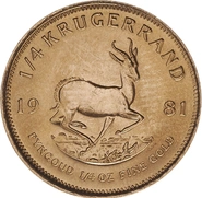 1981 1/4oz Krugerrand Gold Coin
