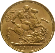 1903 Gold Sovereign Coin Edward VII
