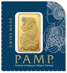 25g Gold Bar PAMP Lady Fortuna Multigram Minted
