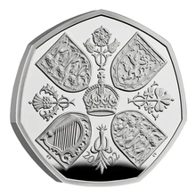 2022 Her Majesty Queen Elizabeth II Memorial Fifty Pence Proof Silver Coin Boxed