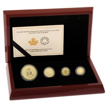 2016 Pure Gold Maple Leaf Fractional Set Boxed