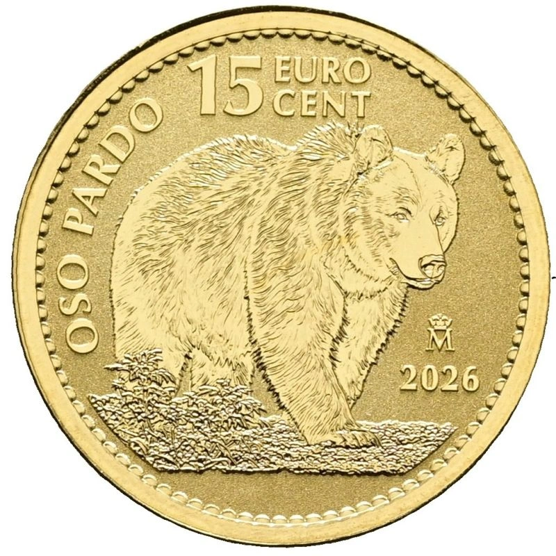 2026 1/10oz Spanish Brown Bear Gold Coin