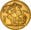 1926 Gold Sovereign - King George V - M NGC MS60