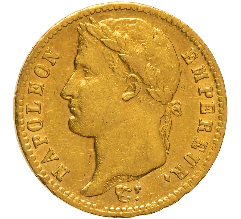 1812 20 French Francs Gold Coin Napoleon I A