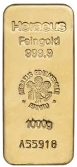 1kg Gold Bar Heraeus