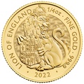 2022 The Lion of England - Tudor Beasts 1/4oz Gold Coin