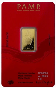 PAMP 2024 Year of the Dragon 5g Gold Bar
