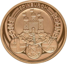 £1 One Pound Proof Gold Coin - Capital Cities -2011 Edinburgh coin only