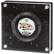 2024 Proof 50p Star Wars Silver Coin Millennium Falcon Boxed