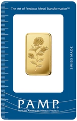 20g Gold Bar PAMP Rosa Minted