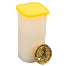 Tube of 25 2023 Quarter Ounce King Charles III Britannia Gold Coins