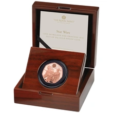 2023 Star Wars - Luke Skywalker & Princess Leia Fifty Pence 50p Proof Gold Coin Boxed