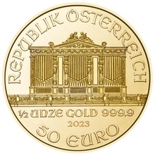 2023 1/2oz Austrian Gold Philharmonic Coin