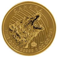 2016 1oz Canadian Roaring Grizzly Gold Coin