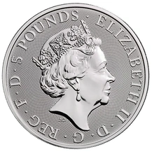 2oz Silver Coin, Yale Of Beaufort - Queen's Beast 2019