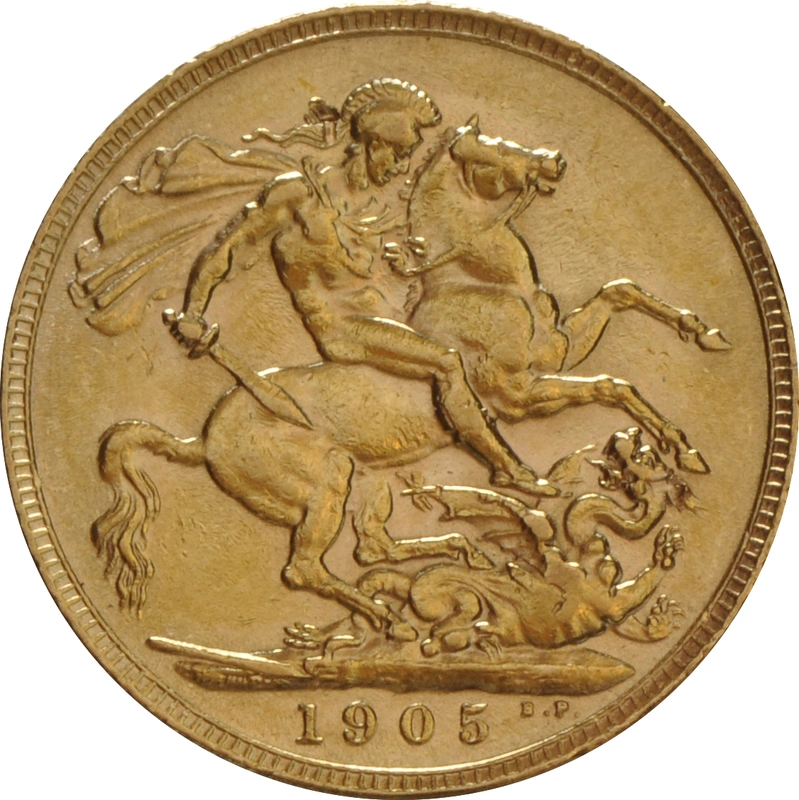 1905 Gold Sovereign Coin Edward VII
