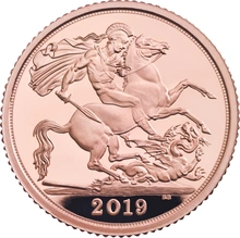 Gold Proof 2019 Half Sovereign Boxed
