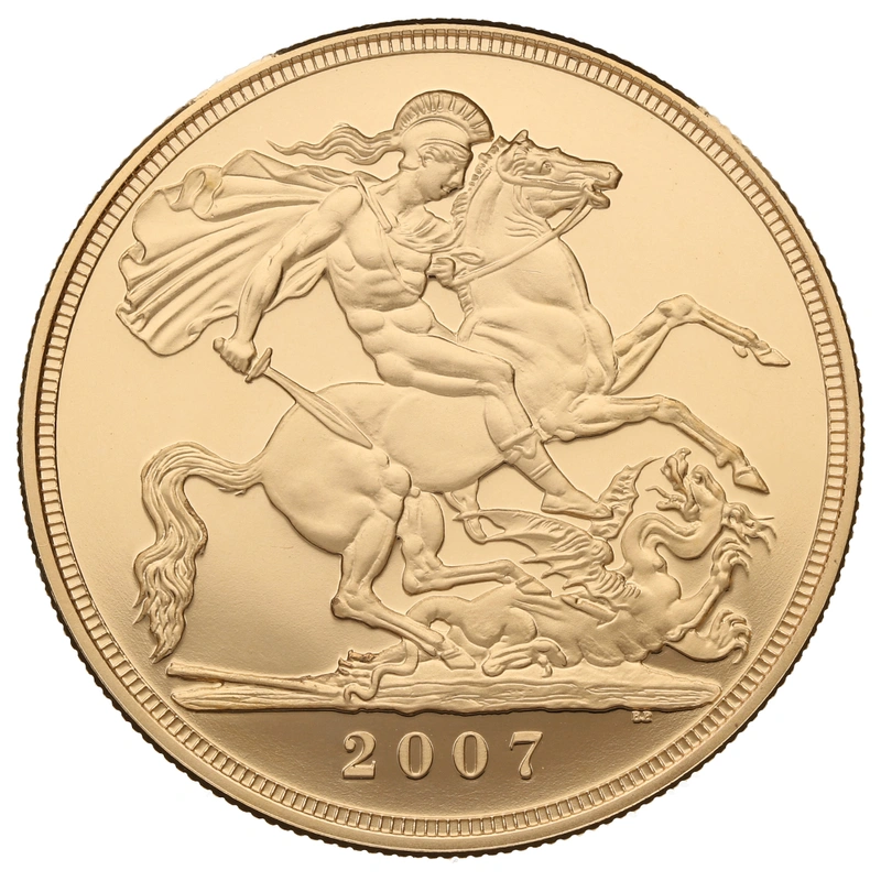 2007 - Gold £5 Proof Coin (Quintuple Sovereign)