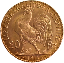 20 French Francs - Marianne Rooster