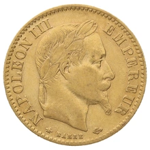 10 French Francs - Napoleon III with Laureate (1862 - 1868)