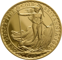 1996 Proof Britannia Gold 4-Coin Boxed Set