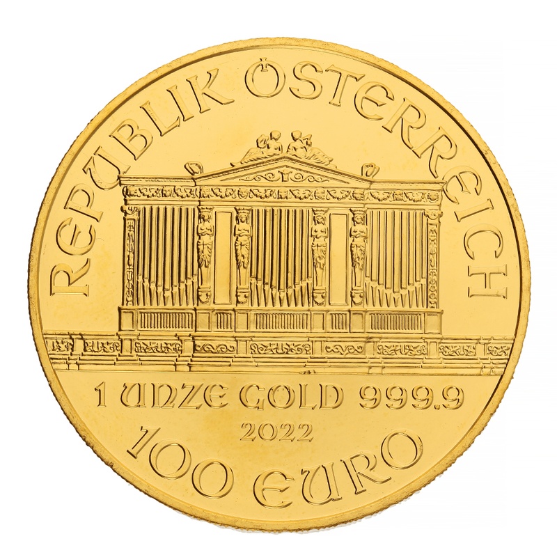 2022 1oz Austrian Gold Philharmonic Coin