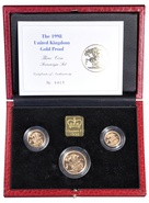 1998 Gold Proof Sovereign Three Coin Set