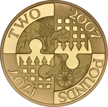2007 Proof £2 Gold Coin 300th Anniversary of the Act of Union Boxed