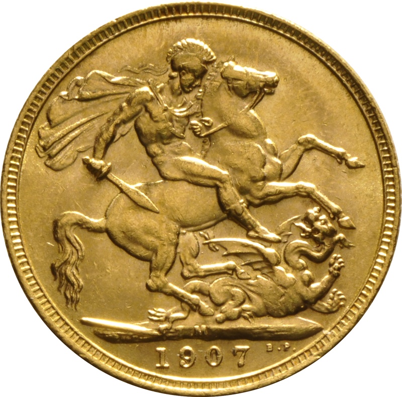 1907 Gold Sovereign - King Edward VII - M