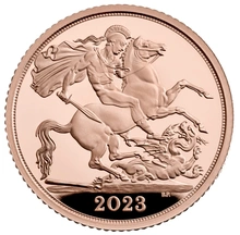 2023 Proof Gold Half Sovereign King Charles III Coronation Boxed