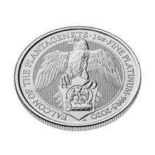 2020 1oz Platinum Falcon of the Plantagenets - Queen's Beast Coin