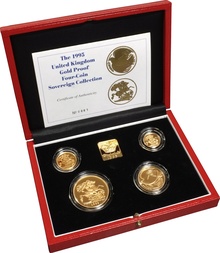 1995 Gold Proof Sovereign Four Coin Set