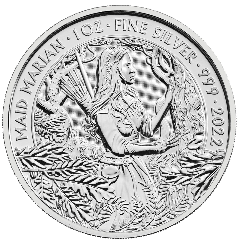 2022 Maid Marian Myths & Legends 1oz Silver Coin