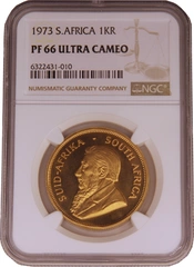 1973 Proof Krugerrand Gold Coin 1oz NGC PF66