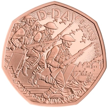 2024 Proof 50p Gold Coin 80th Anniversary of the D-Day Landings Boxed