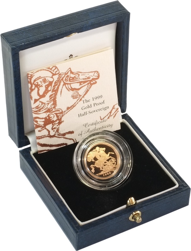 Gold Proof 1999 Half Sovereign Boxed
