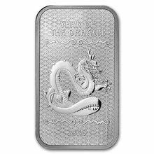 2024 Year of the Dragon 1oz Silver Bar