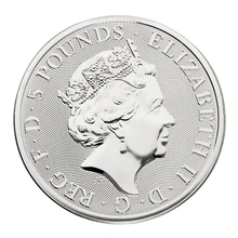 2022 The Lion of England - Tudor Beasts 2oz Silver Coin