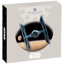2024 Proof 1oz Star Wars Silver Coin TIE Fighter Boxed