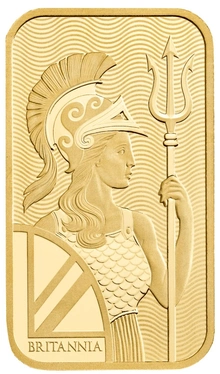 Britannia 50 Gram Minted Gold Bar