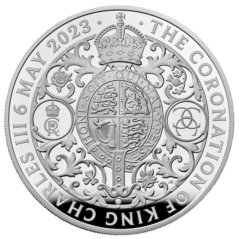 2023 5oz Silver Coronation of King Charles III Proof Coin Boxed