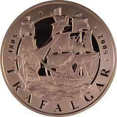 2005 Proof Gold £5 Coin Quintuple Sovereign Battle of Trafalgar