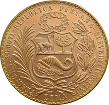 Peruvian 100 Soles - Liberty Seated