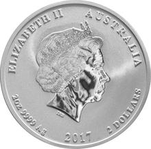 2017 Year of the Rooster Silver Coin 2oz Perth Mint Australian Lunar Series