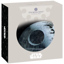 2024 50p Star Wars Death Star Proof Gold Coin Boxed