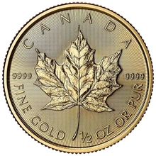 2026 1/2oz Canadian Maple Leaf Gold Coin
